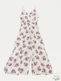 1.State Womens Wildflower Wrap Front Jumpsuit W/ Slits, Size Small by Vanessa Jane