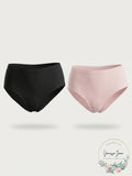 2-Pack Charter Club Pretty Cotton Hi Cut Bikini, Size Small by Vanessa Jane