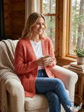 Juniors Stitch-Detail Cardigan Sweater, Large by Vanessa Jane