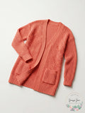 Juniors Stitch-Detail Cardigan Sweater, Large by Vanessa Jane