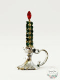1950s -60s Holiday Christmas Candle Brooch by Vanessa Jane