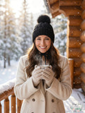 Kyi Kyi Knitted Faux Fur Pom Pom Hat by Vanessa Jane