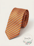 Dockers Big Boys Striped Necktie, Orange by Vanessa Jane
