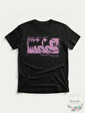 Hybrid Unisex Mickey Mouse Head Stamp Graphic T-Shirt, Size Small by Vanessa Jane