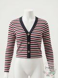 Ultra Flirt Juniors Striped Ribbed Top, Size Large by Vanessa Jane