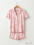 Inc Up All Night Heavenly Soft Womens Knit Notch Collar 2pc Pajama Set by Vanessa Jane