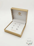 Giani Bernini 3-PC. Set Cubic Zirconia Stud and Huggie Hoop Earrings in Sterling by Vanessa Jane