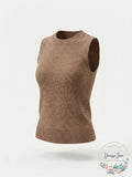 C by Bloomingdales Sleeveless Cashmere Sweater, Size Medium by Vanessa Jane