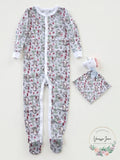 Max & Olivia Baby Girls 2-Pc. Fair-Isle-Print Pajama & Deer Blankie Baby Set by Vanessa Jane