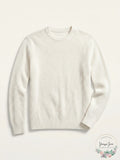Club Room Mens Cotton Solid Textured Crew Neck Sweater by Vanessa Jane