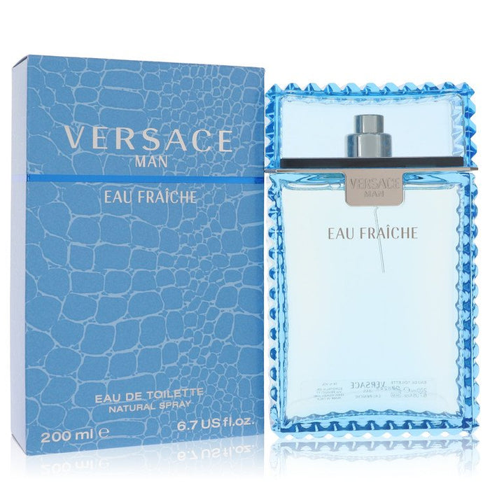Versace Man by Versace Eau Fraiche Eau De Toilette Spray (Blue) 6.7 oz for Men by Avera Group