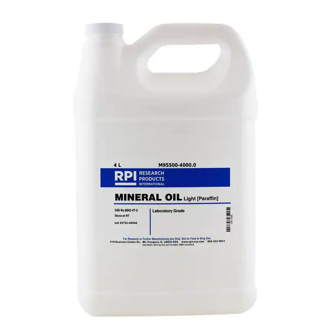 RPI Light Mineral Oil, NF Grade, 4000 mL (4 L) by Pasteur Pharmacy