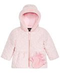 S Rothschild & Co Baby Girls Quilted-Heart Hooded Jacket & Mittens by Vanessa Jane