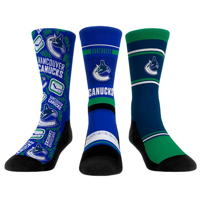 Vancouver Canucks - 3-Pack by Rock 'Em Socks