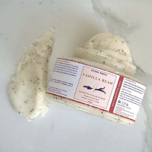 Vanilla Bean Foaming Sugar Scrub by Duma Mbili LLC