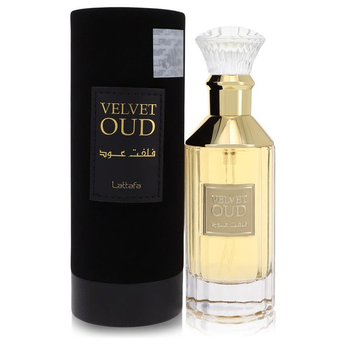 Lattafa Velvet Oud by Lattafa Eau De Parfum Spray (Unisex) 3.4 oz for Women by Avera Group