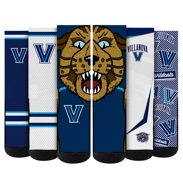 Villanova Wildcats - Super Fan Bundle 5-Pack by Rock 'Em Socks