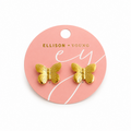 Vintage Butterfly Solo Stud Earrings