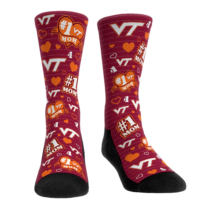 Virginia Tech Hokies - #1 Mom by Rock 'Em Socks