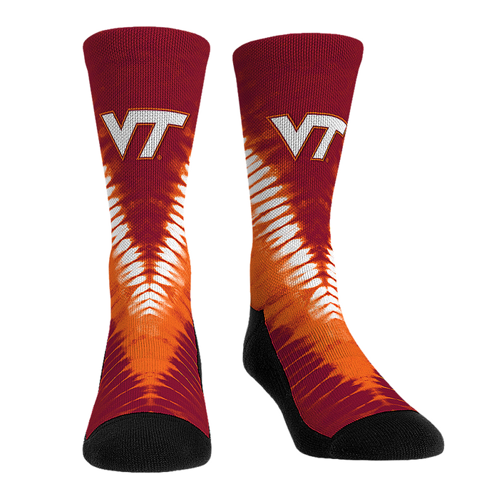 Virginia Tech Hokies - V Shape Tie Dye by Rock 'Em Socks