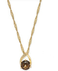 Charter Club Crystal Pendant Necklace in 18K Rose Gold Plate by Vanessa Jane