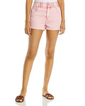 Aqua Paperbag Denim Shorts by Vanessa Jane