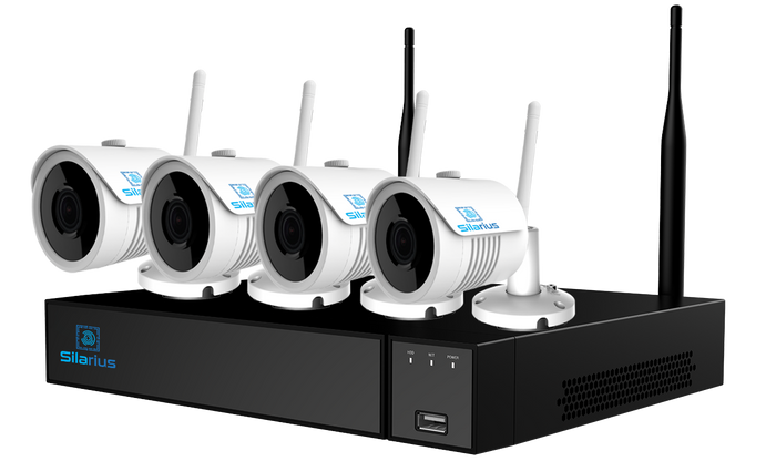 Silarius SIL-4CHNVRWIFI8MPKIT AI 4CH 8MP WiFi kit, 4K, 3.6mm lens (NDAA Compliant), NO HDD by Silarius