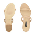 Nine West Womens Tae Heeled Slide Sandal, Size 8.5 by Vanessa Jane