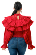 Mock Neck Blouse by The House of Stylez