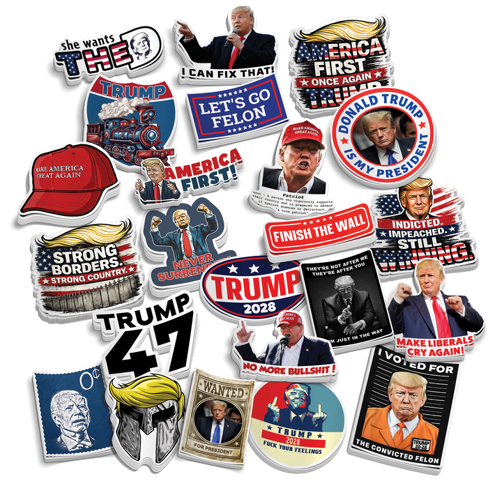 Trump 32 Piece Sticker Pack by Armed American Supply