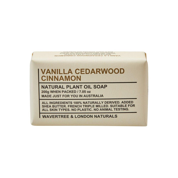 Wavertree & London Vanilla Cedarwood Cinnamon Natural Soap 7 Oz by Pasteur Pharmacy