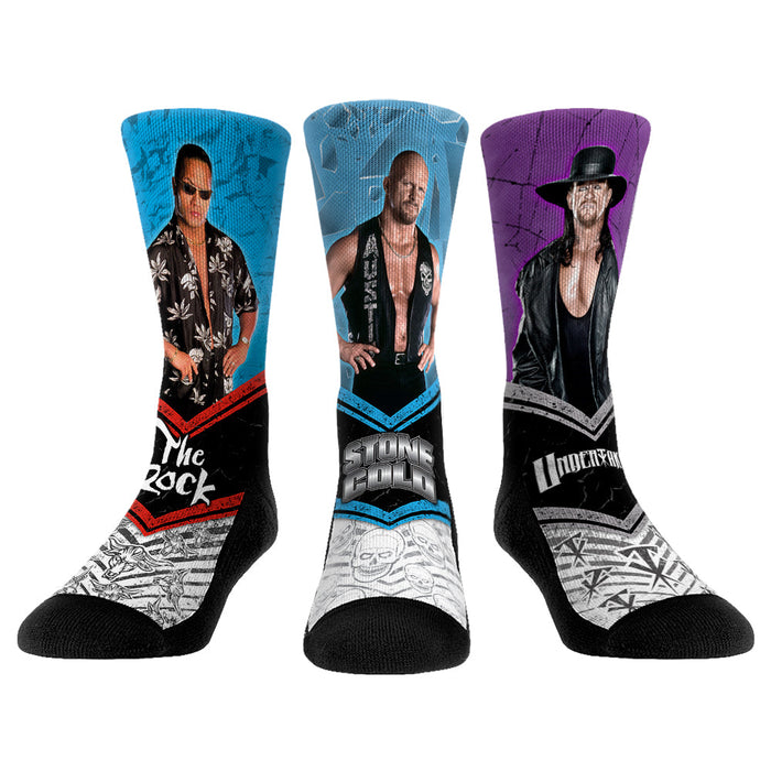 Attitude Era Walkout Bundle 3-Pack by Rock 'Em Socks
