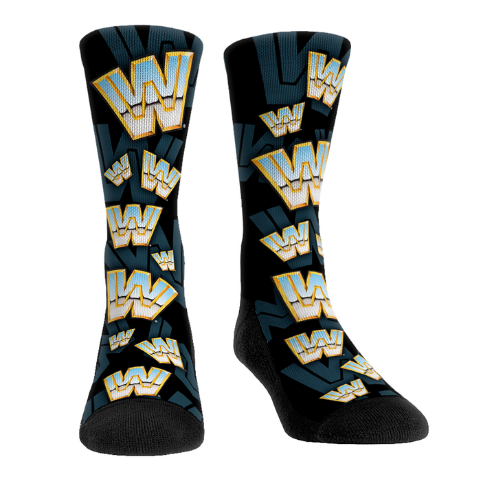 WWE Throwback Logo - All-Over by Rock 'Em Socks