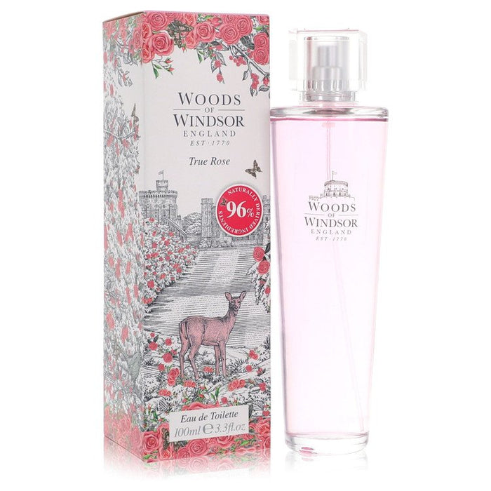True Rose by Woods of Windsor Eau De Toilette Spray 3.3 oz for Women by Avera Group