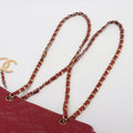 Chanel Matelasse Lambskin Chain Shoulder Bag Red Gold Metal Fittings 1328599 #1737 by Bolt Boutique