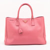 Prada Saffiano Galeria Leather Pink Tote Bag-#1940