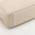Bottega Veneta Intrecciato Leather 2 Way Handbag White #1816 by Bolt Boutique