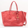Prada 2 Way Vitello Twin Pocket Calf Tote Bag #1939