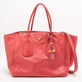 Prada 2 Way Vitello Twin Pocket Calf Tote Bag #1939 by Bolt Boutique