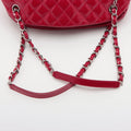 Chanel Matelasse Patent Leather Chain Tote Bag Red Silver Metal Fittings 15XXXXXX #1925 by Bolt Boutique