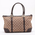 Gucci GG Canvas Canvas &amp; Leather Shoulder bag Beige #2212 by Bolt Boutique