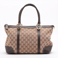 Gucci GG Canvas Canvas &amp; Leather Shoulder bag Beige #2212 by Bolt Boutique