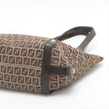 Fendi Zucchino Canvas &amp; Leather Shoulder bag Brown 8BH196 #2328 by Bolt Boutique