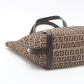 Fendi Zucchino Canvas &amp; Leather Shoulder bag Brown 8BH196 #2328 by Bolt Boutique