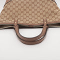Gucci GG Canvas Canvas &amp; Leather Hand bag Beige 269878 #2438 by Bolt Boutique