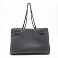 Chanel Coco Mark Caviar Skin Chain Tote Bag Black Gunmetal Fittings 22140581 #2437 by Bolt Boutique