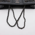 Chanel Coco Mark Caviar Skin Chain Tote Bag Black Gunmetal Fittings 22140581 #2437 by Bolt Boutique