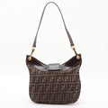 Fendi Zucca Canvas &amp; Leather Shoulder bag Brown- #2492 by Bolt Boutique