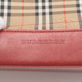 Burberry Nova Check Canvas & Leather 2 Way Handbag Beige x red #2493 by Bolt Boutique