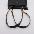Chanel Coco Mark Caviar Skin CC Grained Pocket Shopper Shoulder Bag Black Gold Metal Fittings 3 Series- #2519 by Bolt Boutique